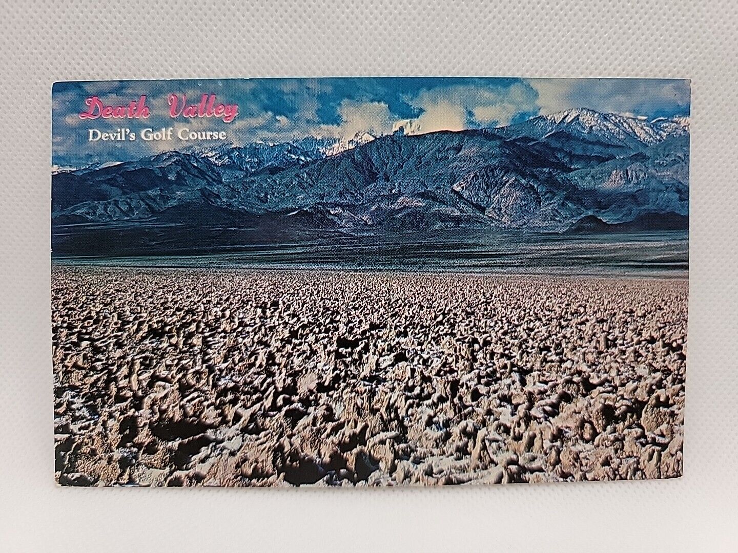 Vintage Postcard Devil's Gold Course Death Valley National Monument California