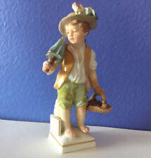 Antique KPM Royal Berlin Figurine, Boy with Basket & the Zodiac Sign Scorpio picture